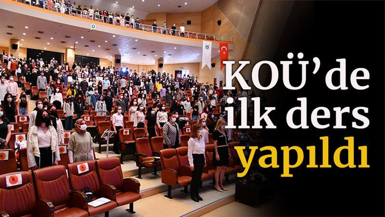 KOÜ’de ilk ders yapıldı